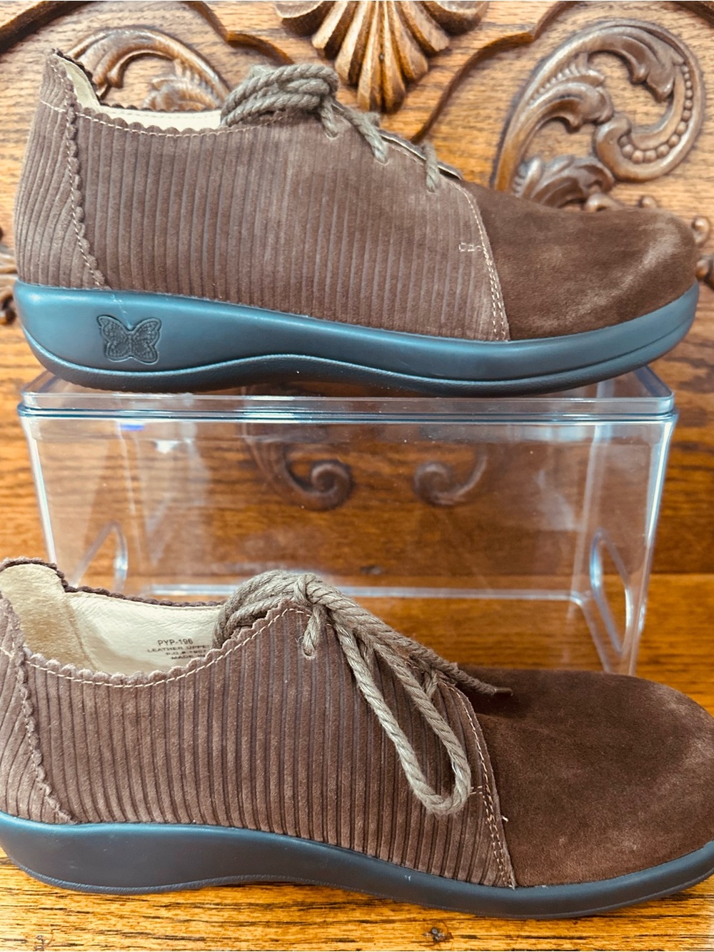 Alegria Pyper Women's Professional Shoes Capt. Corduroy Brown 38/8.5 med - Picture 3 of 11